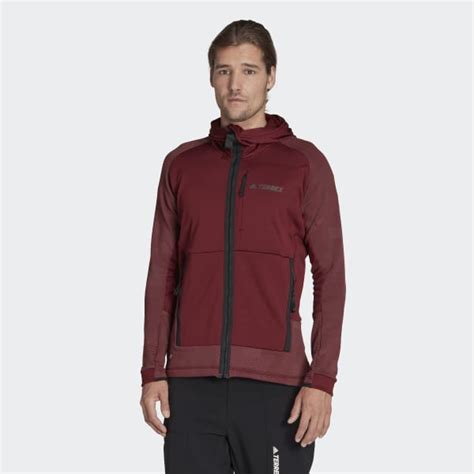 adidas TERREX Tech Fleece Hooded Hiking Fleece Jacket